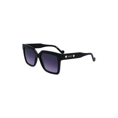 Schwarze Acetat-Sonnenbrille