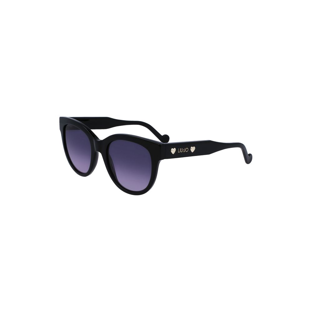 Schwarze Acetat-Sonnenbrille