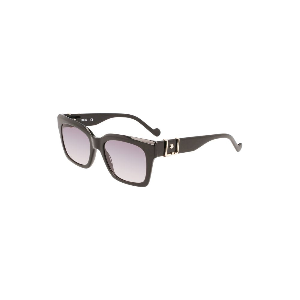 Schwarze Acetat-Sonnenbrille