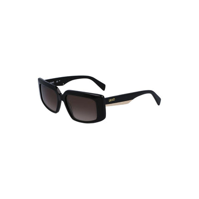 Schwarze Acetat-Sonnenbrille