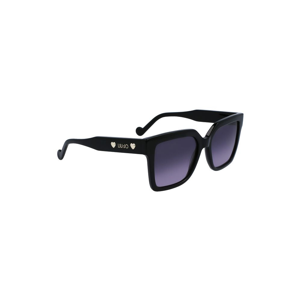 Schwarze Acetat-Sonnenbrille