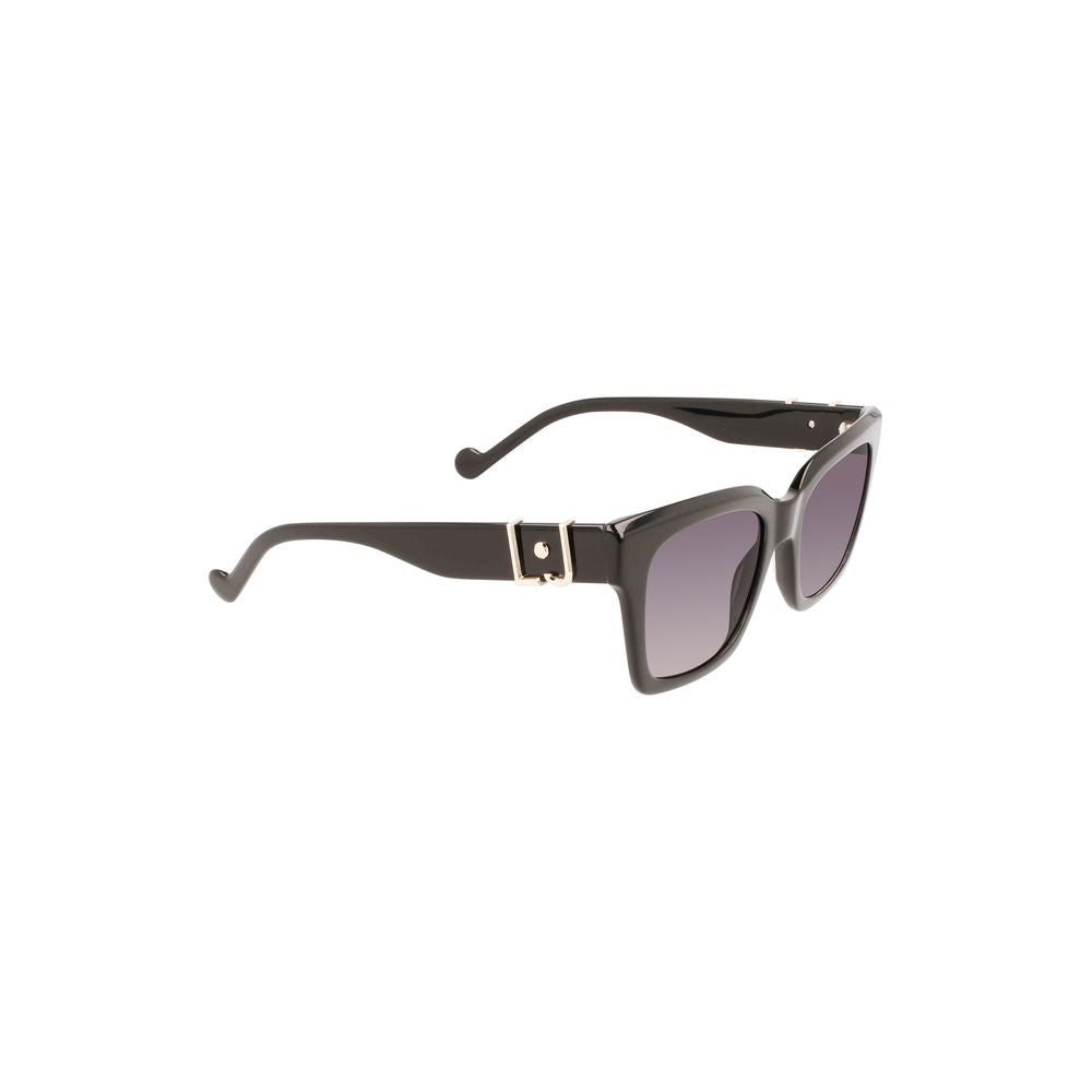 Schwarze Acetat-Sonnenbrille