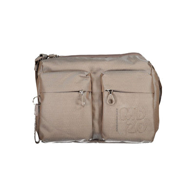 Beige Polyester Handtasche