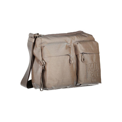 Beige Polyester Handtasche