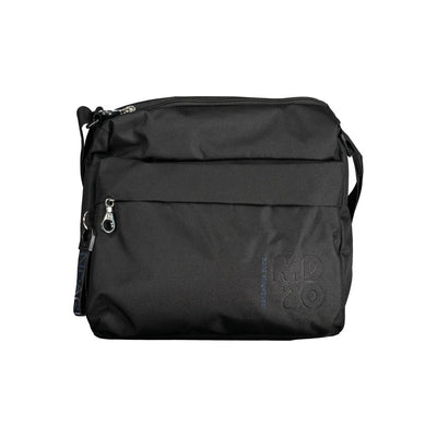 Schwarze Polyester Handtasche