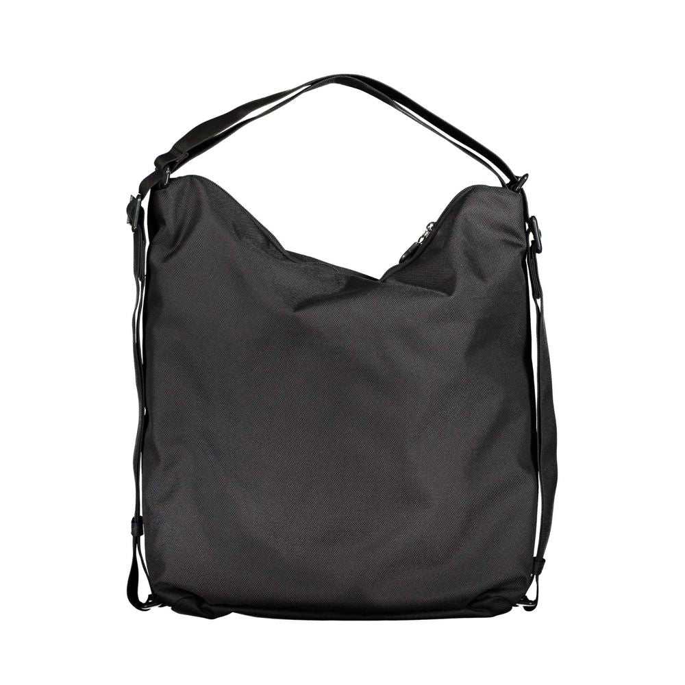 Schwarze Polyester Handtasche