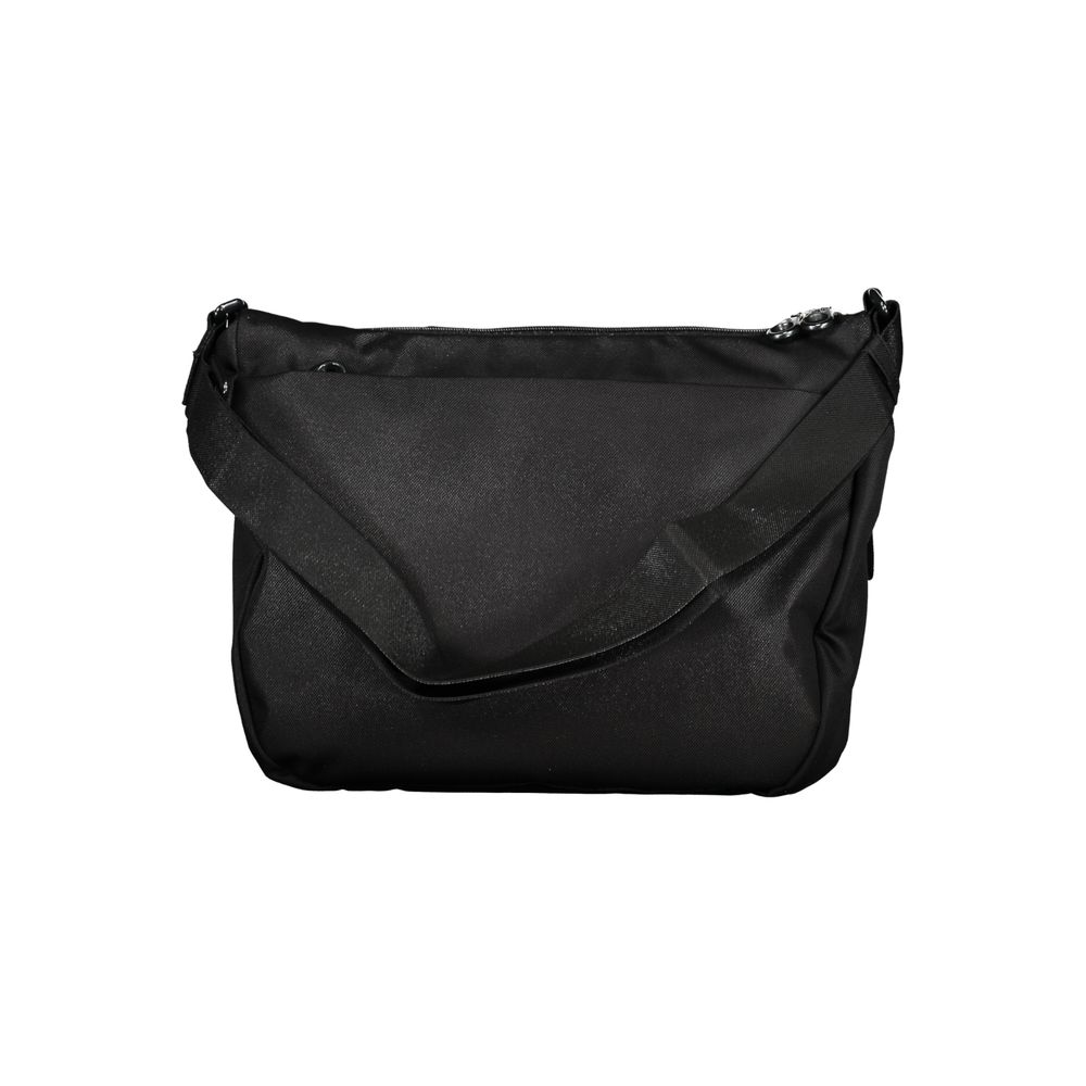 Schwarze Polyester Handtasche