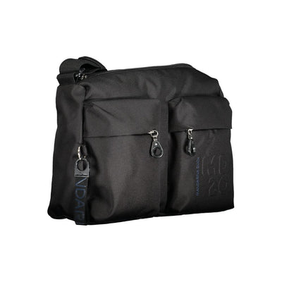 Schwarze Polyester Handtasche