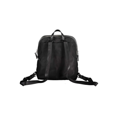 Schwarzer Nylon-Rucksack