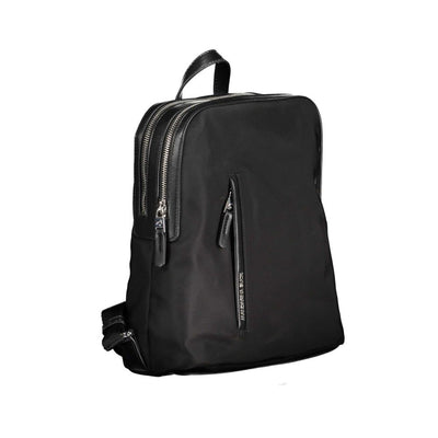 Schwarzer Nylon-Rucksack