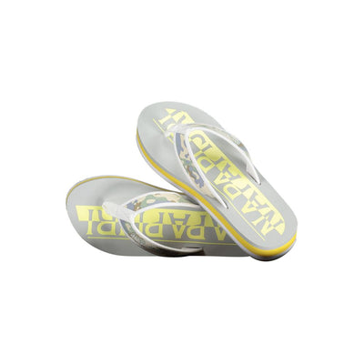 Flip Flops mit kontrastierendem Logo in sonnigem Gelb