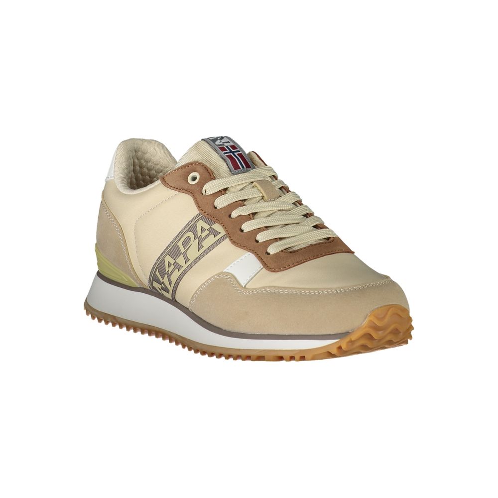 Beige Polyester Sneaker