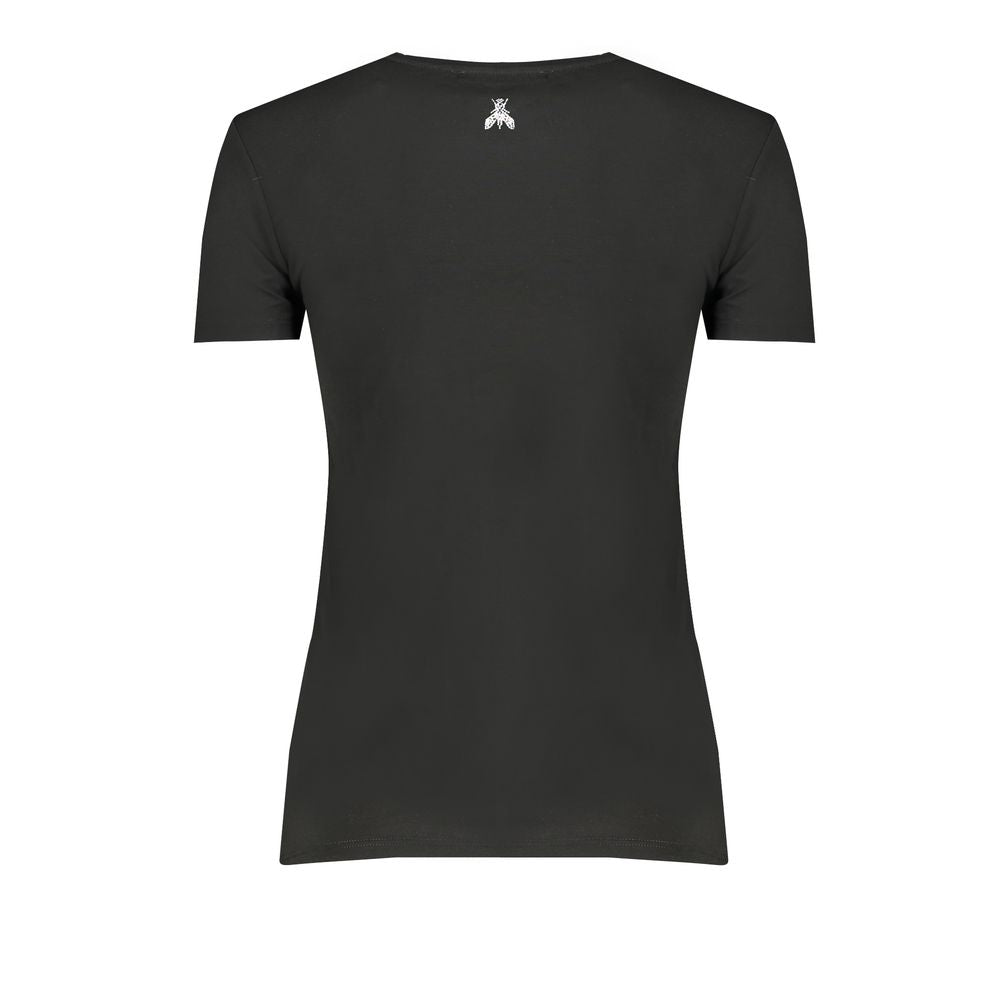 Schwarz Elastan Tops & T-Shirt