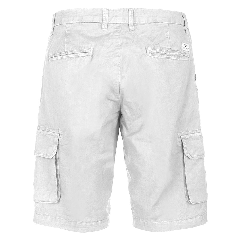 Weiße Baumwollshorts