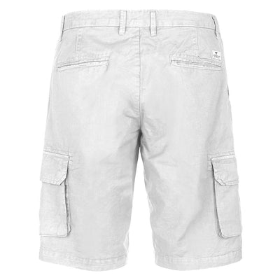 Weiße Baumwollshorts