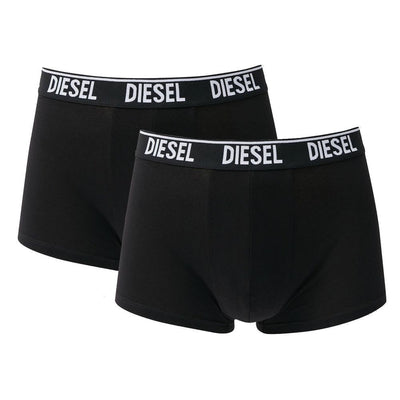 Schwarze Baumwollmischung Boxershorts Duo