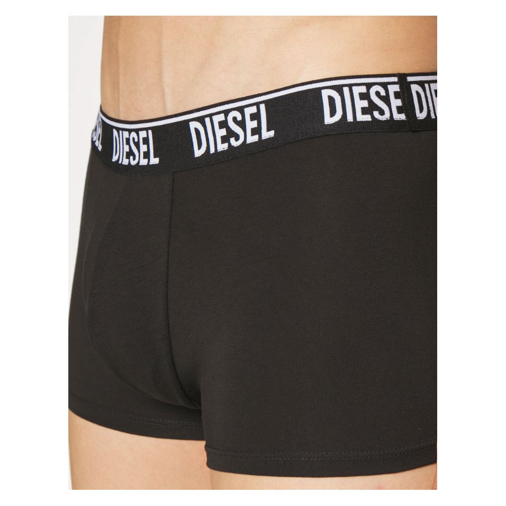 Schwarze Baumwollmischung Boxershorts Duo