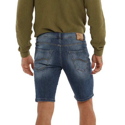 Blaue Baumwollshorts