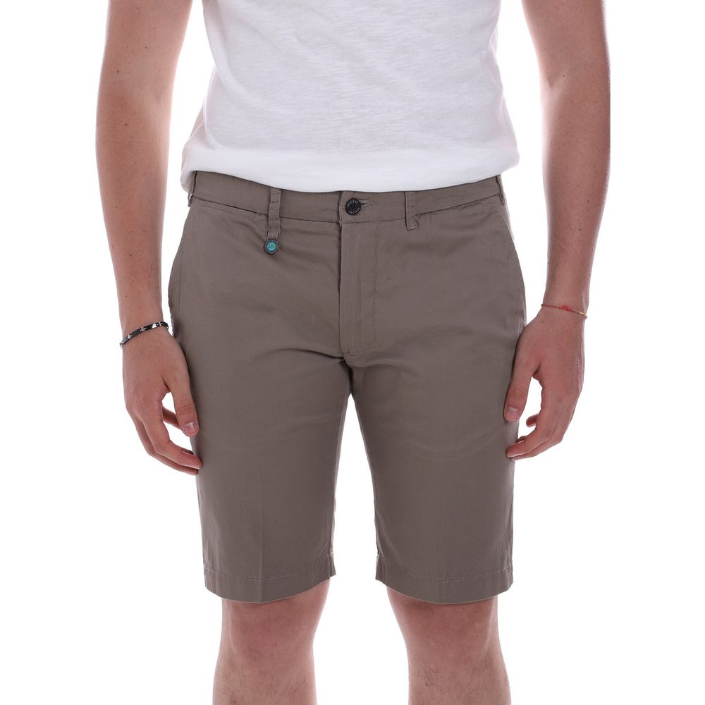 Graue Baumwoll-Shorts