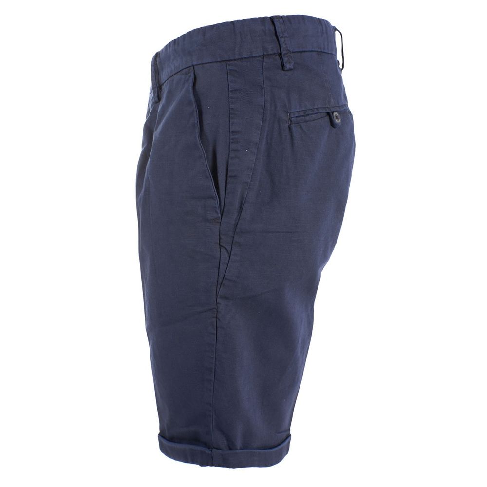 Blaue Baumwollshorts