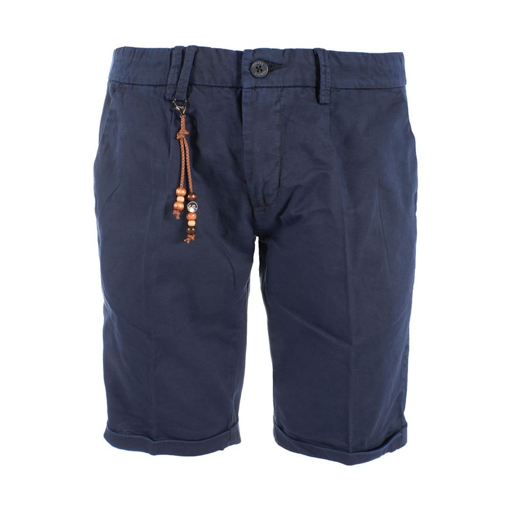 Blaue Baumwollshorts