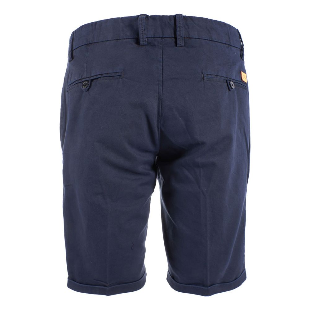 Blaue Baumwollshorts