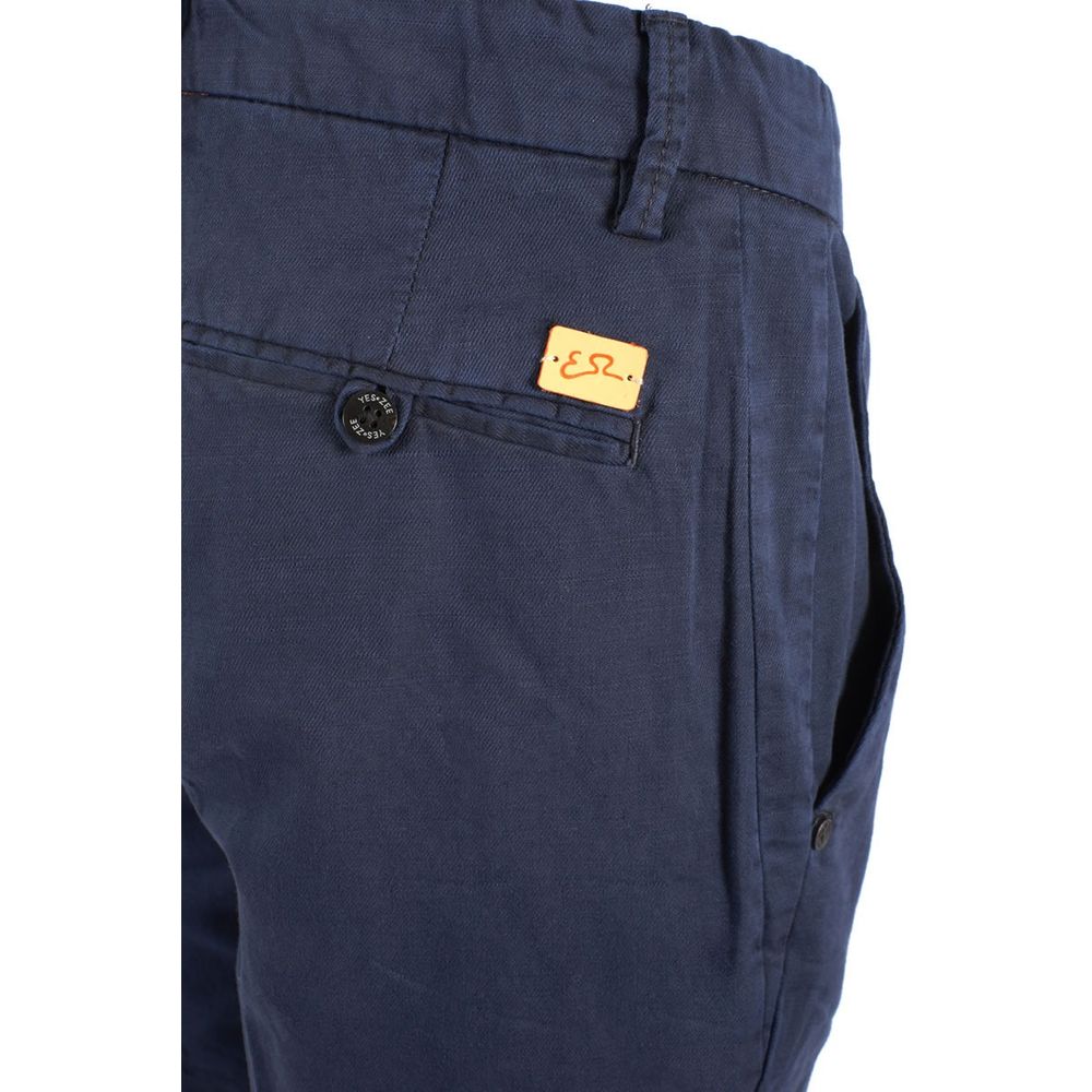 Blaue Baumwollshorts