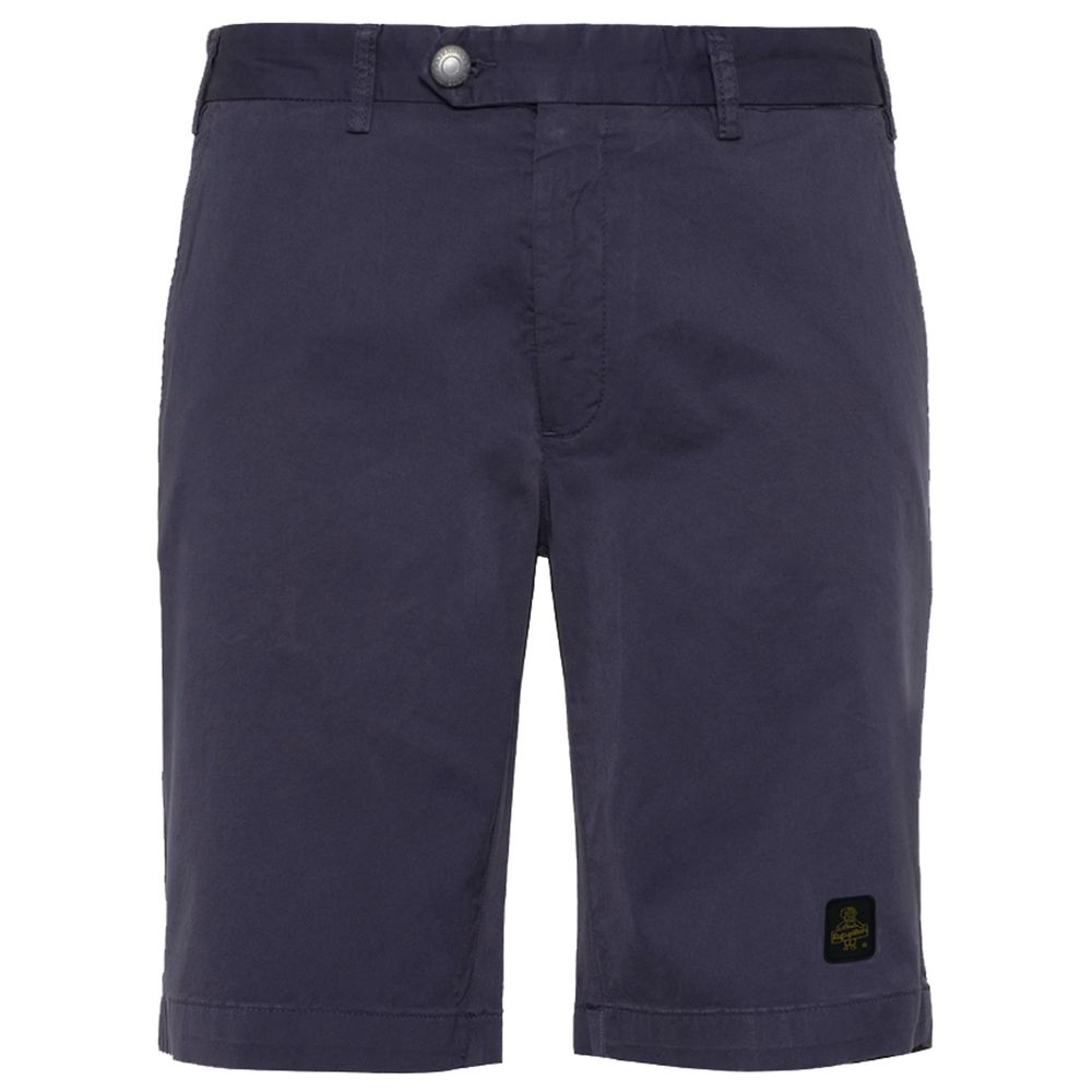 Elegante beigefarbene Bermudashorts mit Logoaufnäher