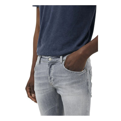 Elegante graue Stretch-Icon-Jeans