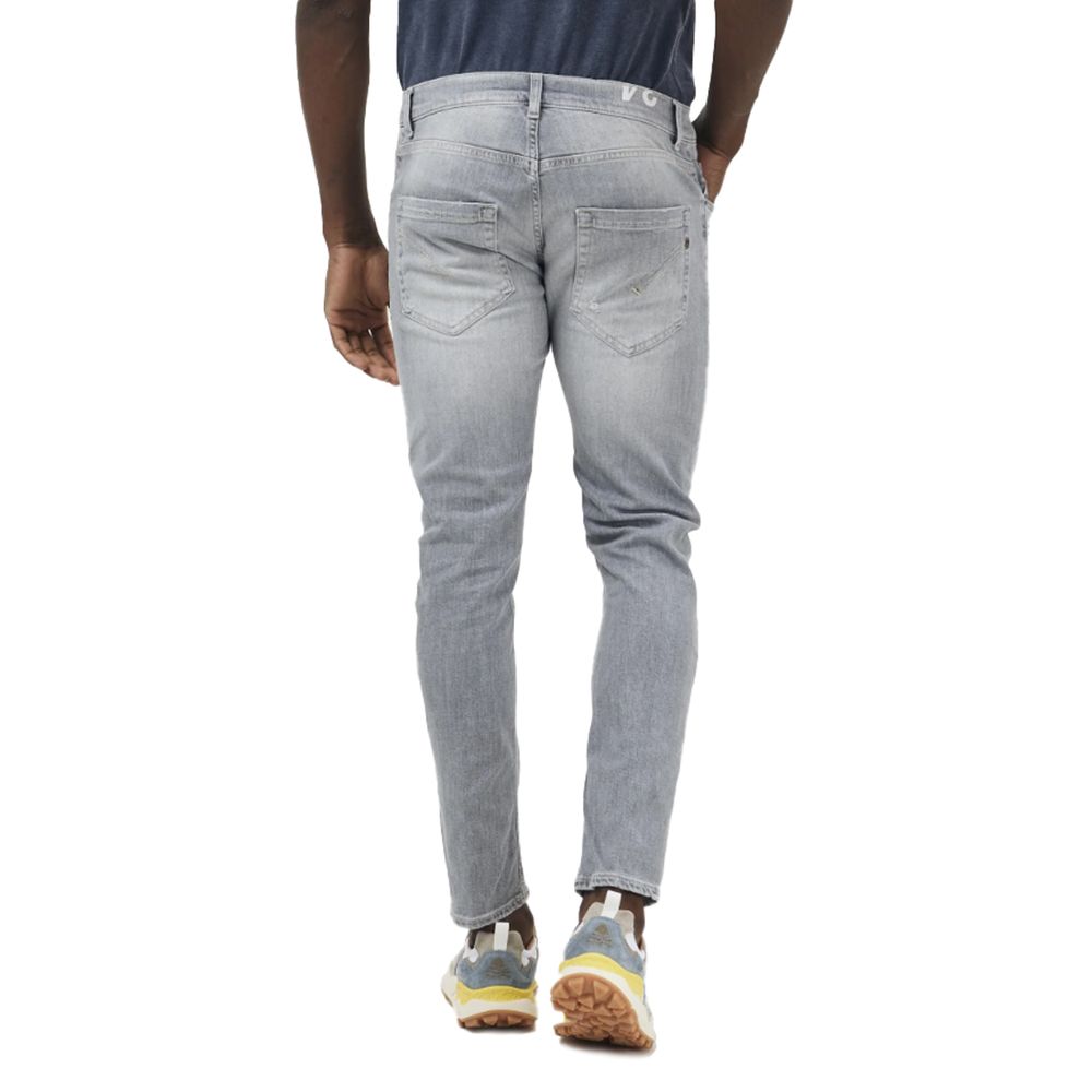 Elegante graue Stretch-Icon-Jeans