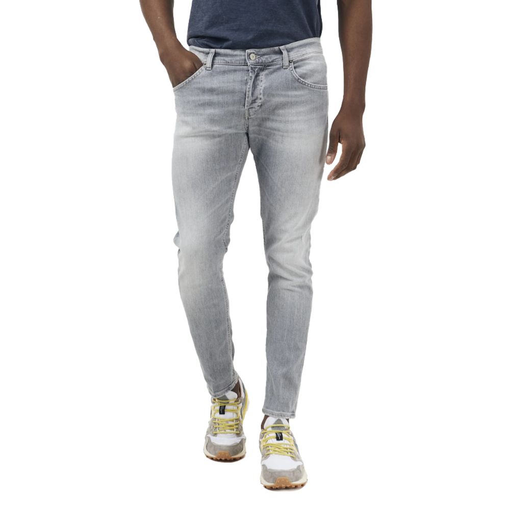 Elegante graue Stretch-Icon-Jeans