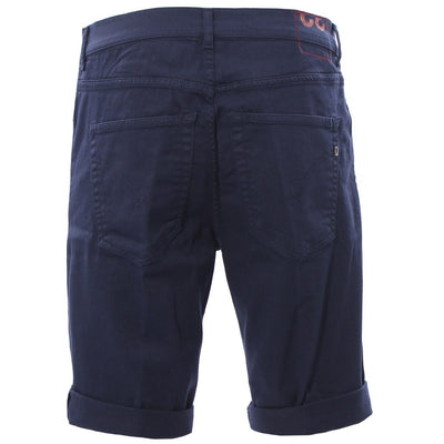 Schicke dunkelblaue Shorts aus Stretch-Baumwolle