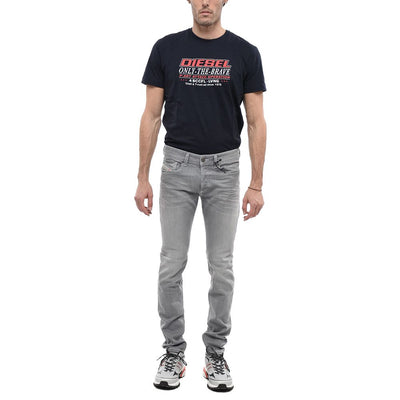 Graue Baumwolljeans & Hose