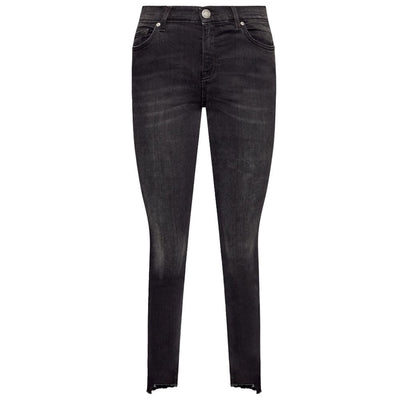 Schwarze Baumwolljeans & Hose