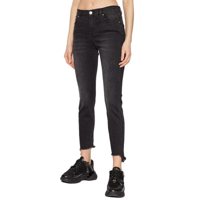 Schwarze Baumwolljeans & Hose