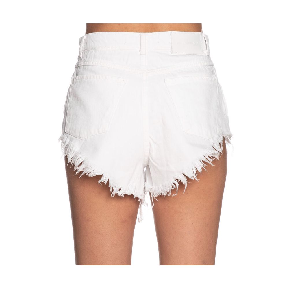 Weiße Baumwollshorts