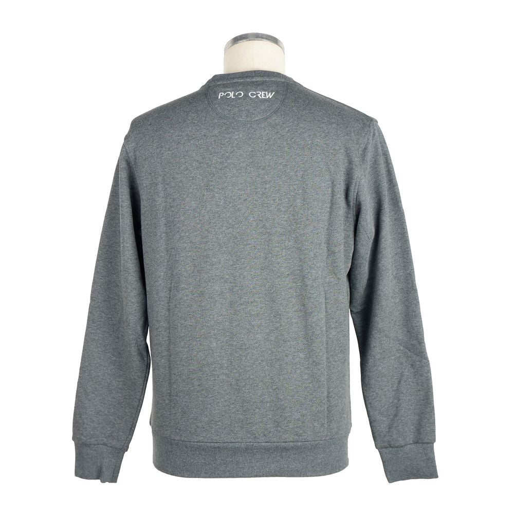 Schickes Logo-Sweatshirt mit Rundhalsausschnitt in Grau