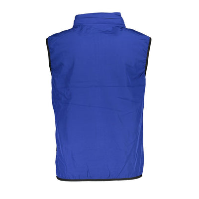 Blaue Polyester-Jacke