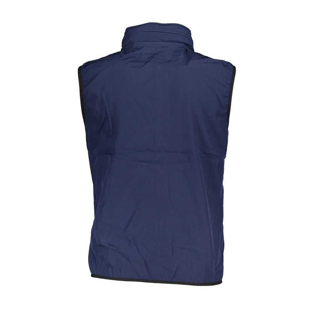 Blaue Polyester-Jacke