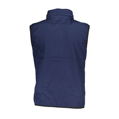 Blaue Polyester-Jacke