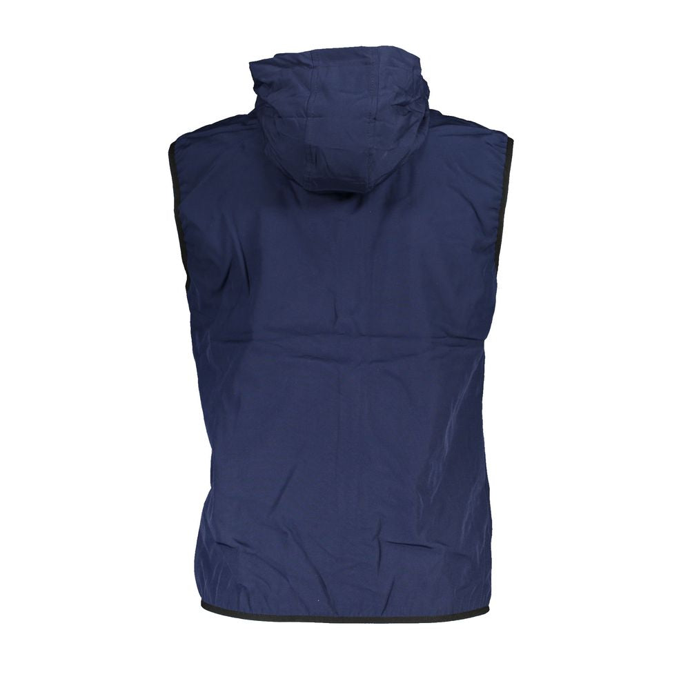 Blaue Polyester-Jacke