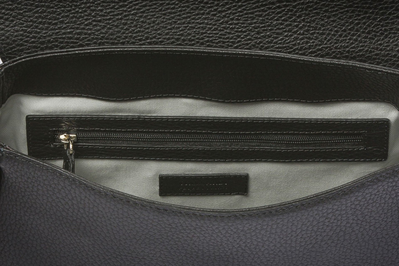 Geprägte Lederhandtasche Elegance