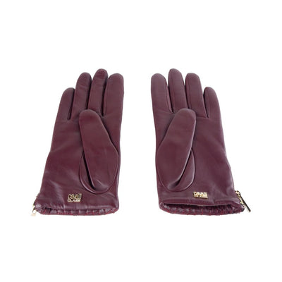 Elegante Damenhandschuhe aus leuchtend rotem Leder