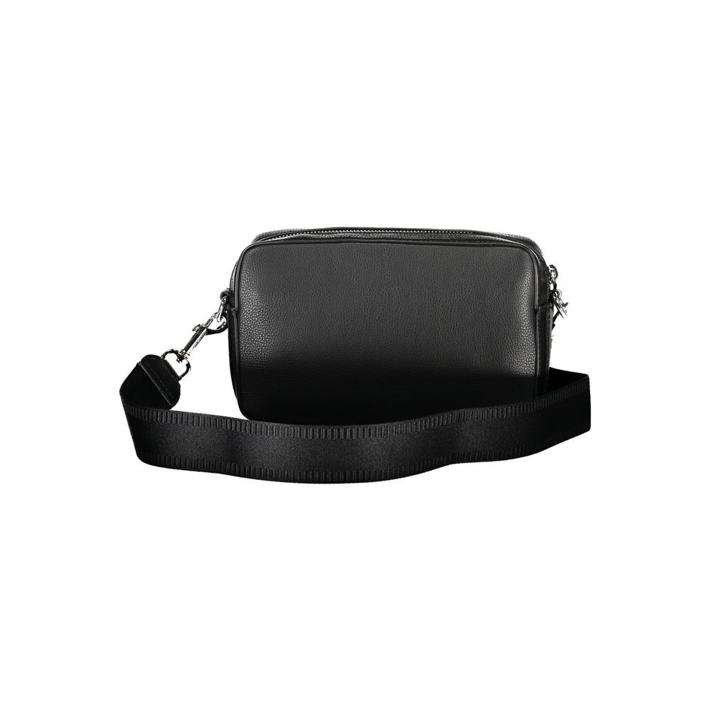 Schwarze Polyester Handtasche