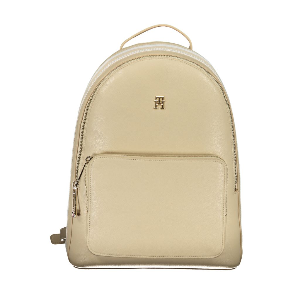 Beige Polyester-Rucksack