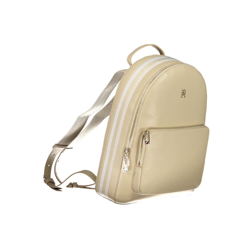 Beige Polyester-Rucksack