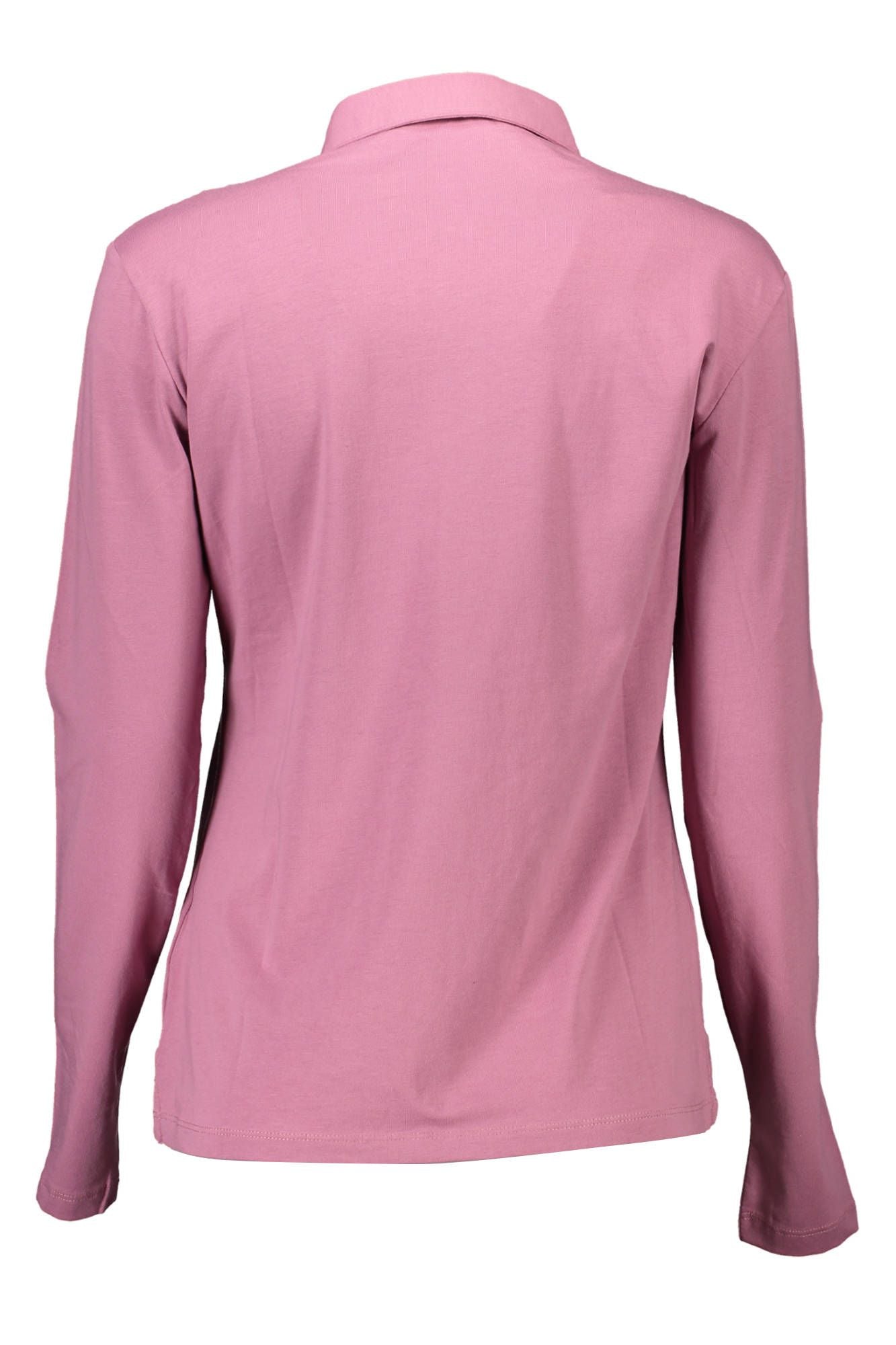 Schickes langärmeliges rosa Polo für Frauen