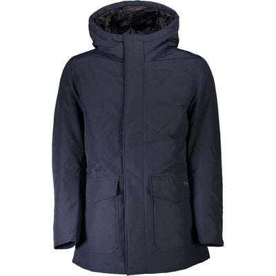 Blaue Baumwolljacke