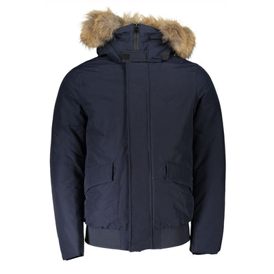 Blaue Baumwolljacke