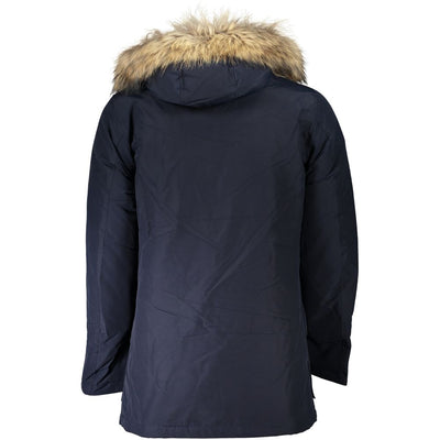 Blaue Baumwolljacke